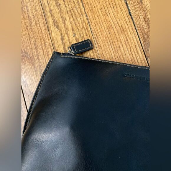 Kenneth Cole Structured Leather Pouch - Picture 4 of 7